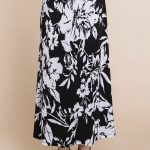 Floral Printed Maxi Skirt With Elastic Waistband