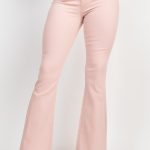 Frayed Bell Bottom Colored Denim Jeans