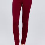 5-Pockets Shape Skinny Ponte Mid-Rise Pants