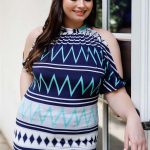 Plus Polka Dot Cold Shoulder Short Sleeve Back Self-Tie Top