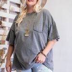 Mineral Washed Cotton Jersey Boxy Tunic