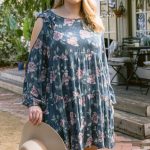 Floral Printed Babydoll Dress.