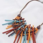 Color Wood Statement Necklace