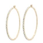 Classic Basic Rhinestone Hoop Earring