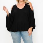 Solid Top Featuring Kimono Style Sleeves