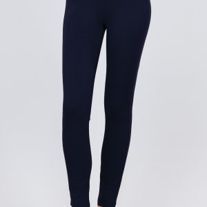 Mid-Rise Ponte Pants