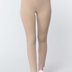 Mid-Rise Ponte Pants