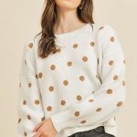Polka Dots Long Sleeve Top
