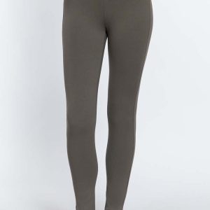 Mid-Rise Ponte Pants